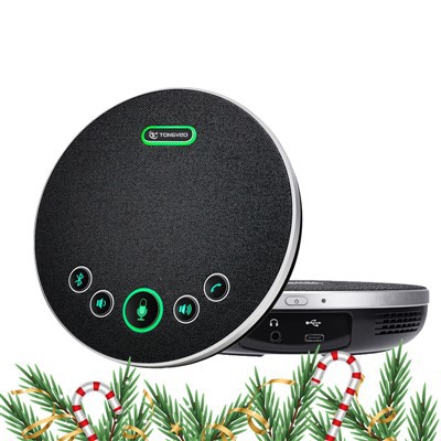 Mikrofon pertemuan konferensi Bluetooth nirkabel USB portabel dan Speaker BT